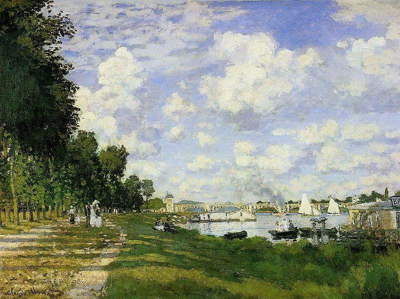 Claude Monet The Basin at Argenteuil Spain oil painting art